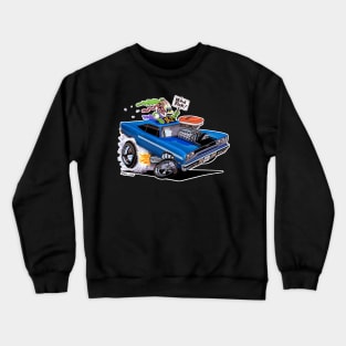 BIRD FINK 1970 Plymouth GTX BLUE Crewneck Sweatshirt